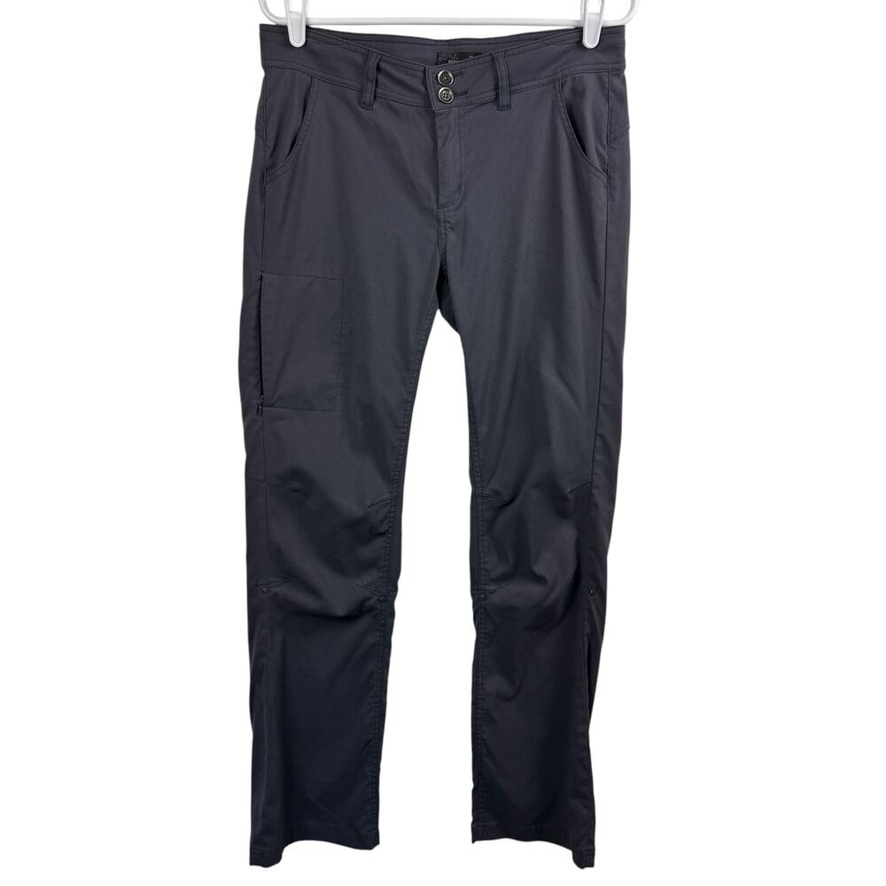 Women's prAna Halle Hem Roll Up‎ Mid Rise Front Hip Pockets Nylon Hiking Pant 10